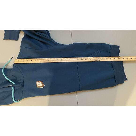 Twitch Mens M Blue Hoodie Unisex Pullover Cotton Sweatshirt Hooded NWOT - Picture 5 of 10